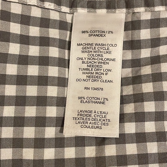 Vineyard Vines Classic Fit Shirt Mens L Gray Checkered - Picture 8 of 9